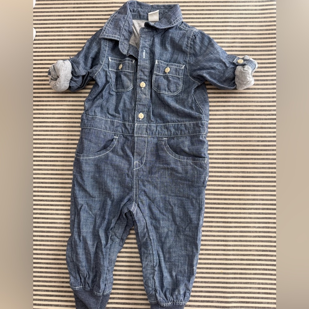 Baby Gap Blue Denim Jumpsuit